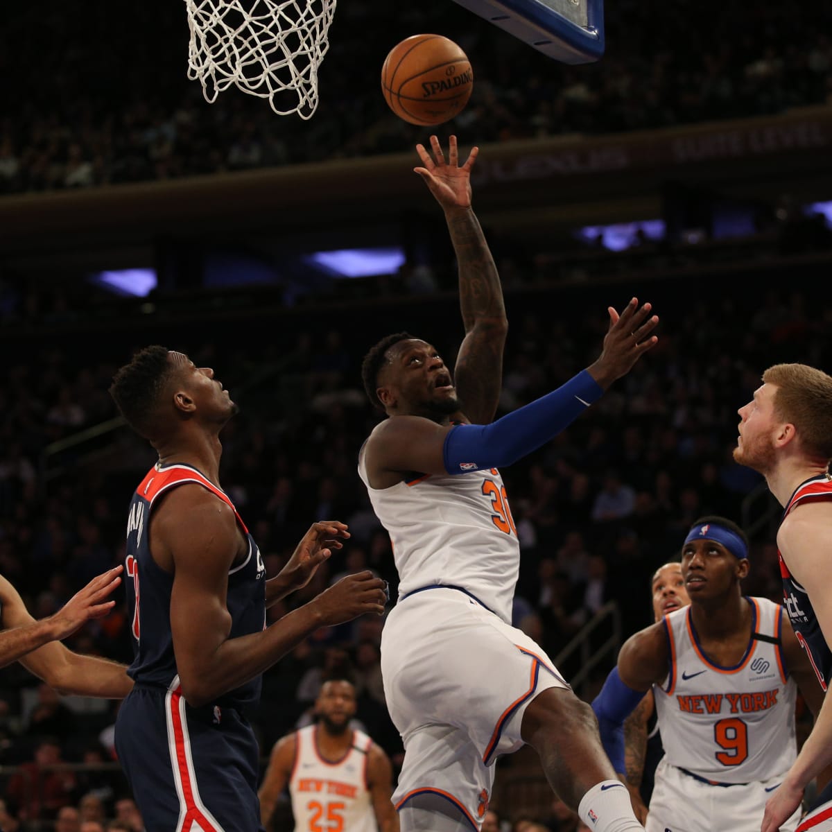 NBA_ Jersey Men New York Knicks''Basketball Julius Randle R.J. Barrett  Bobby Portis Elfrid Payton Jersey 