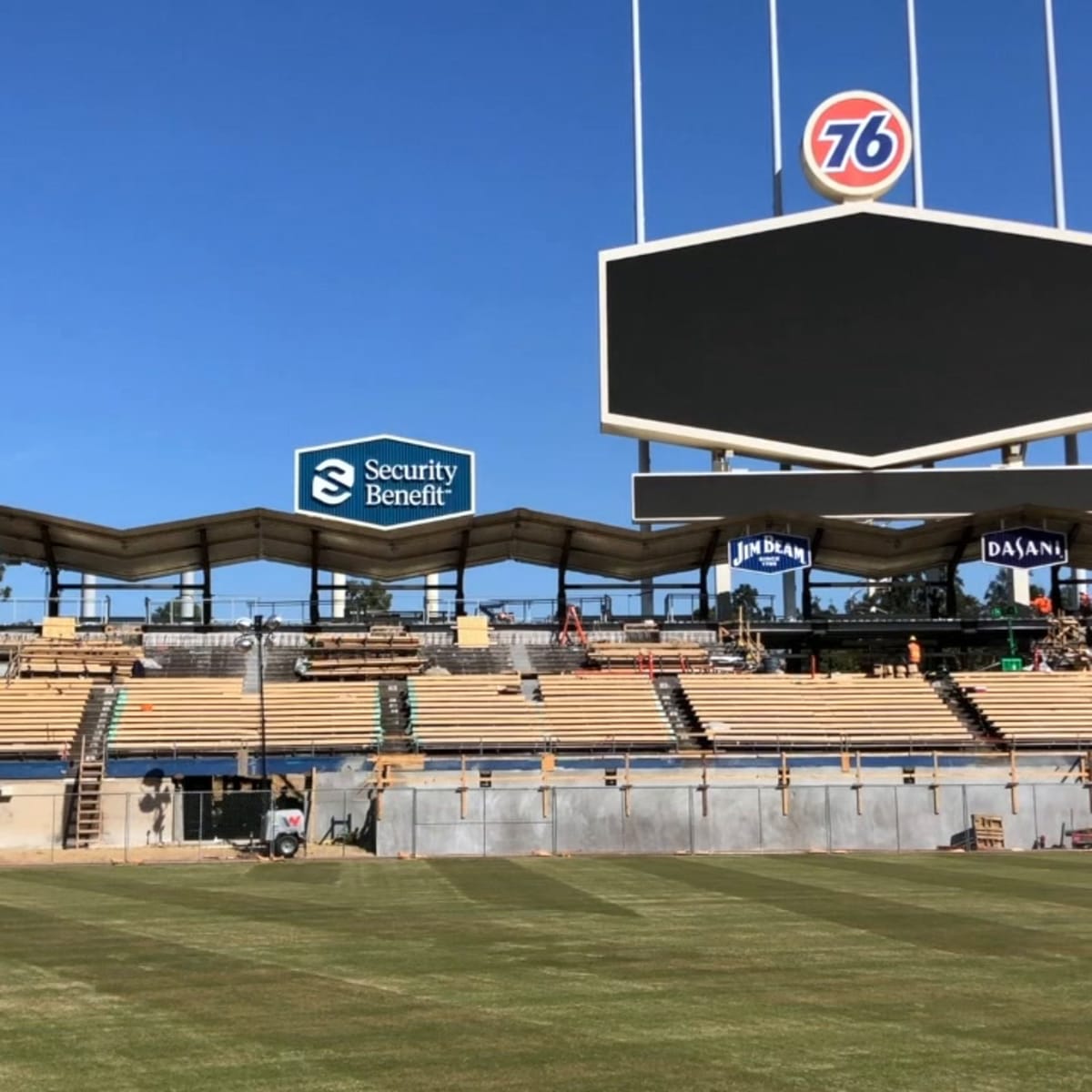 Dodgers showcase new center field plaza, pavilion renovations