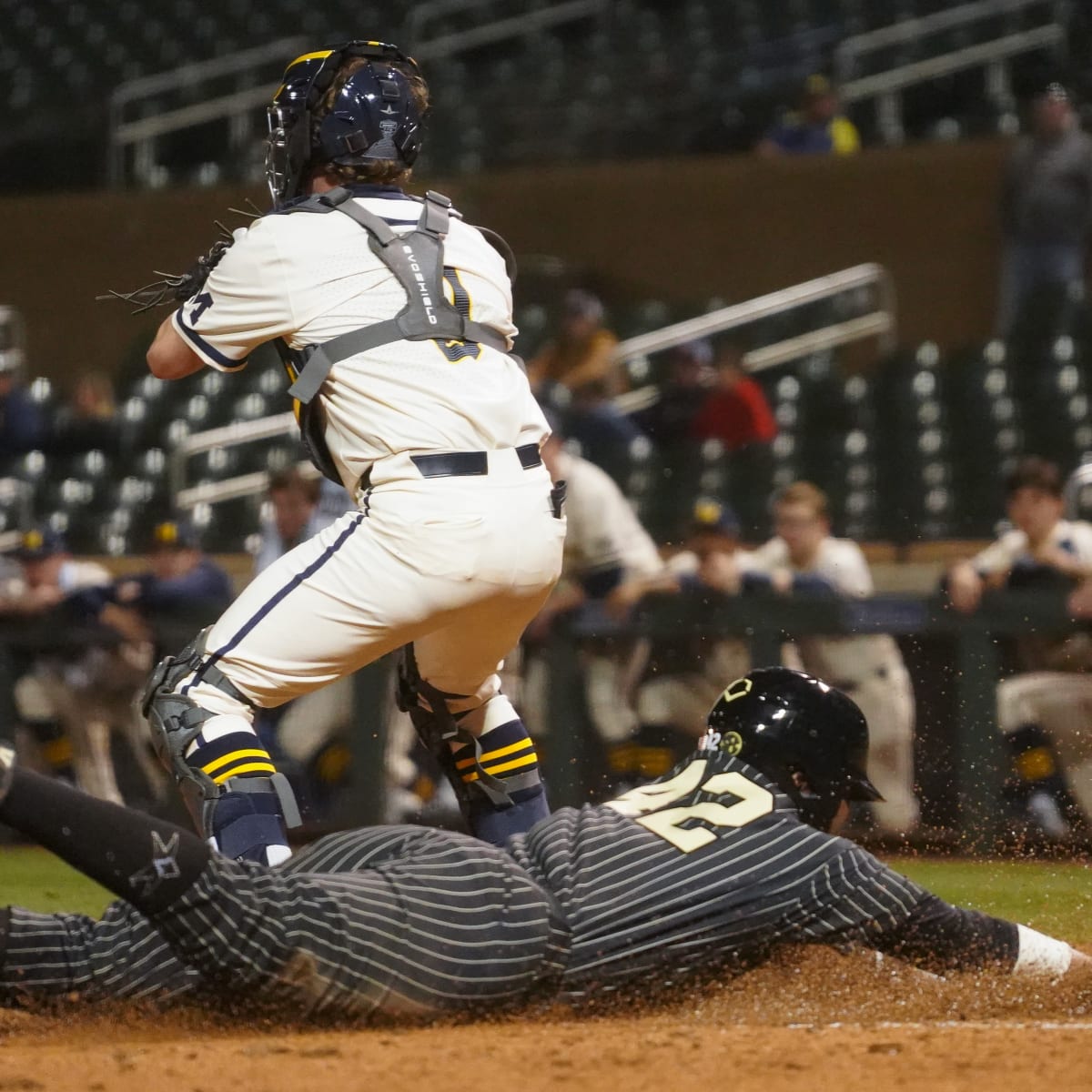 Michigan baseball wins 2020 season opener over Vanderbilt CWS rematch