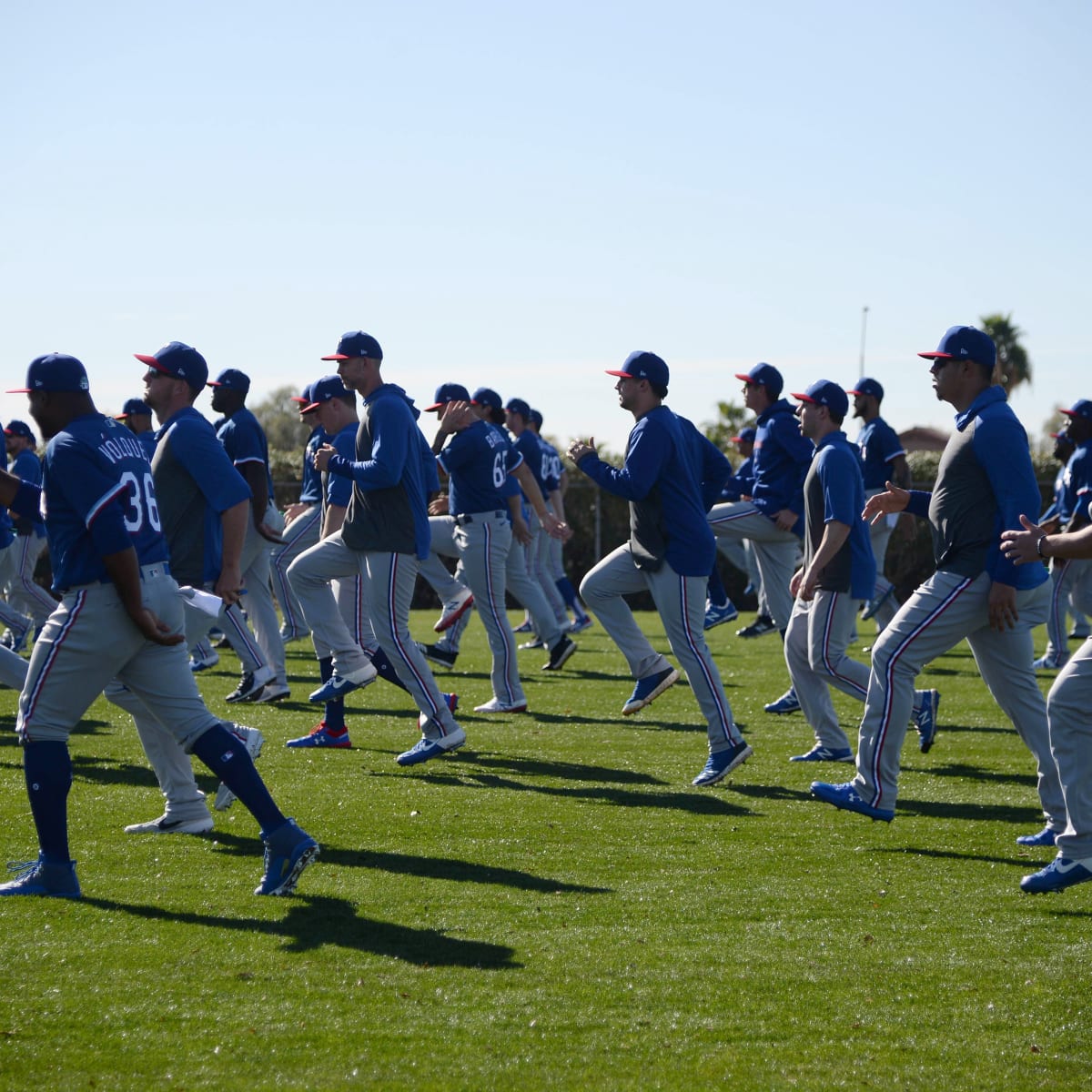 Texas Rangers' Greg Bird bats during the first inning of a spring