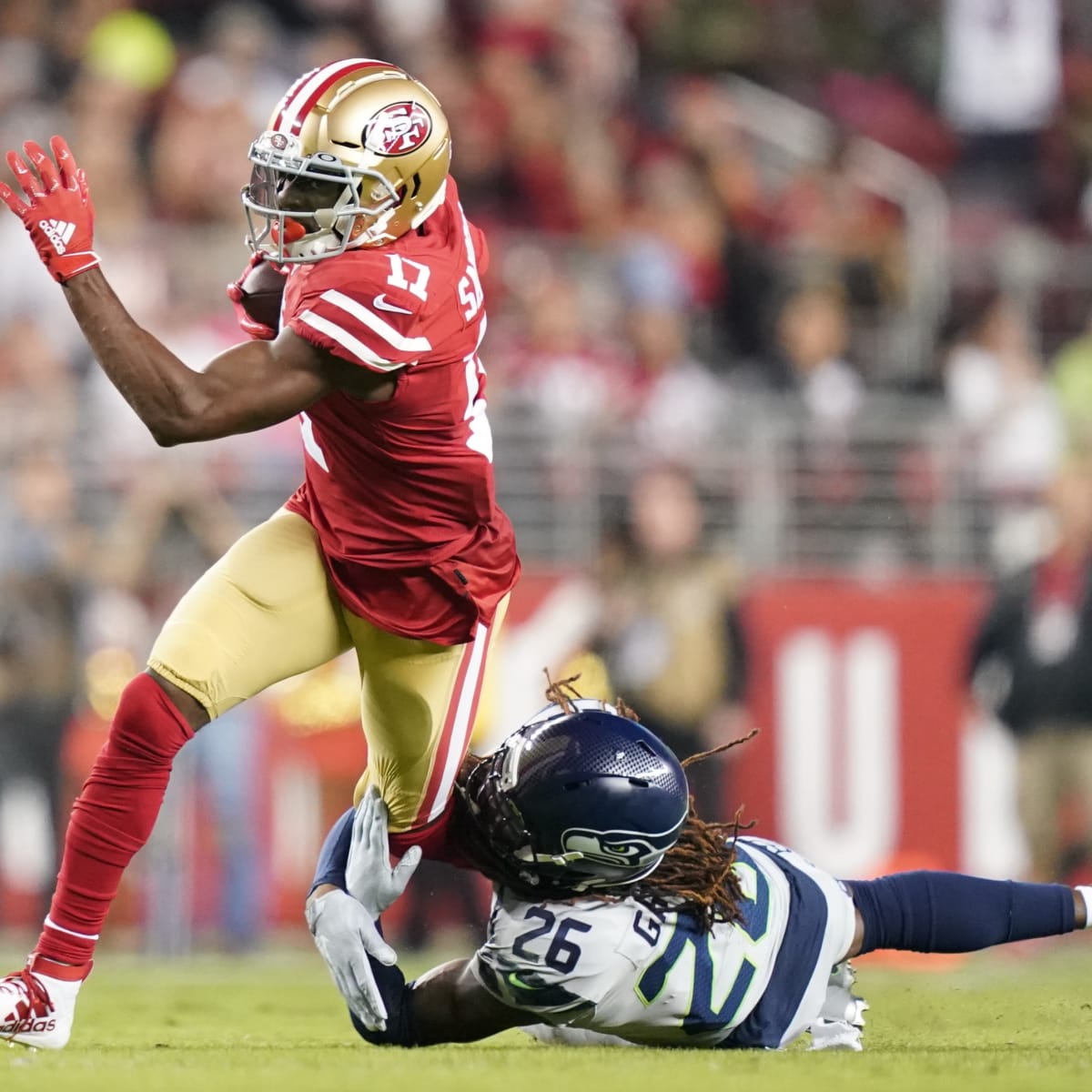 San Francisco 49ers' Emmanuel Sanders plays 17 games during 2019 regular  season