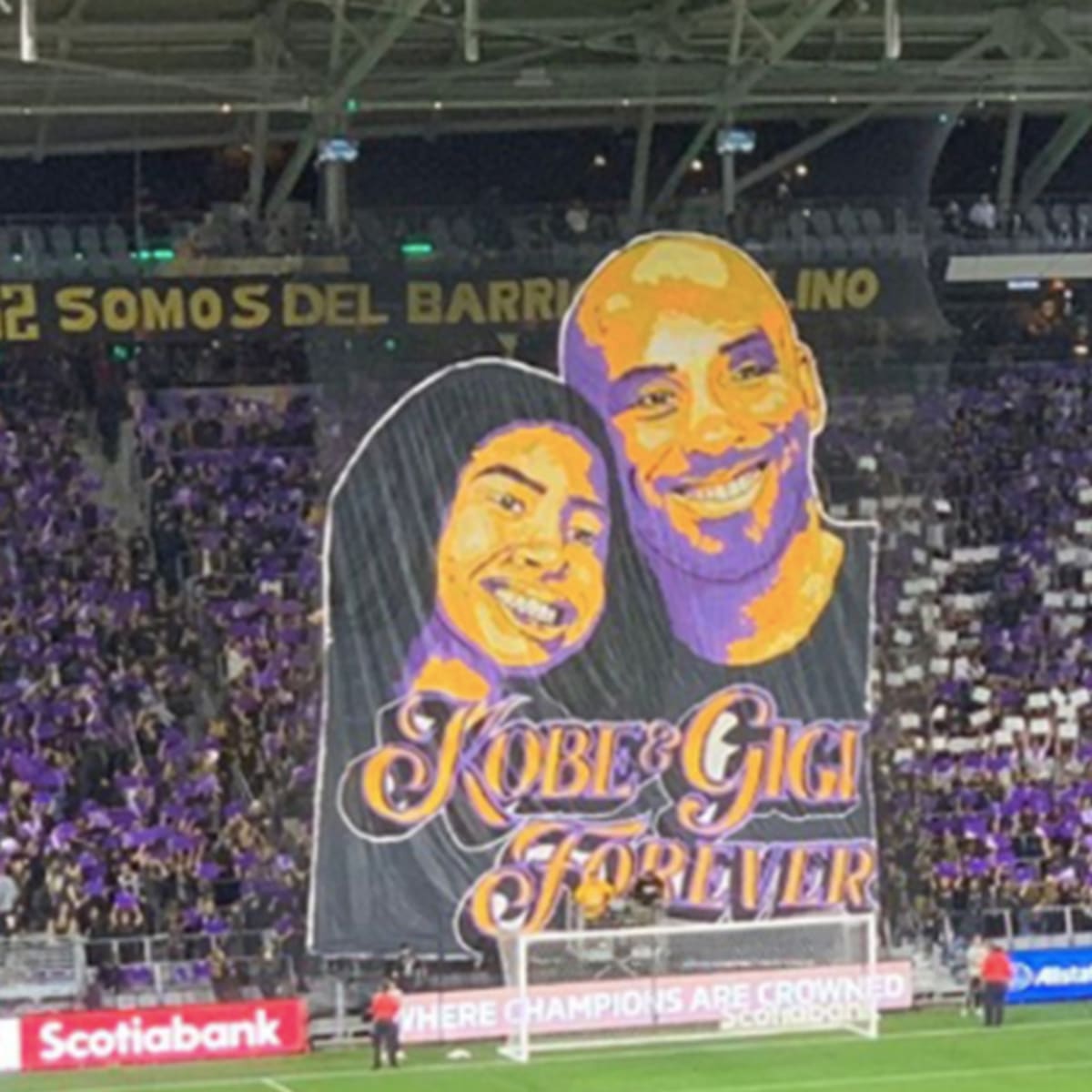 Kobe Bryant, daughter Gigi honored with tifo before LAFC's Concacaf  Champions League match