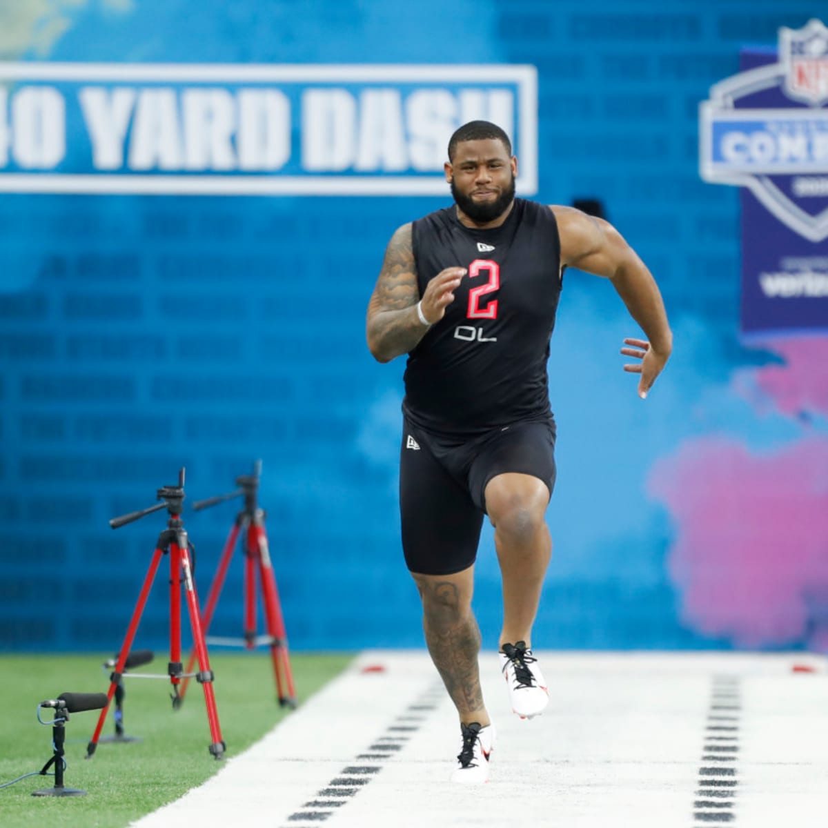 Khalil Davis Runs 4.75 Second 40-Yard Dash at Combine