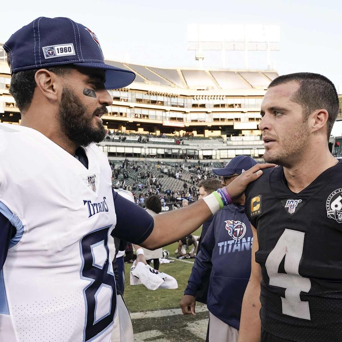 Tennessee Titans: Marcus Mariota, Derek Carr race to top of AFC QB ladder