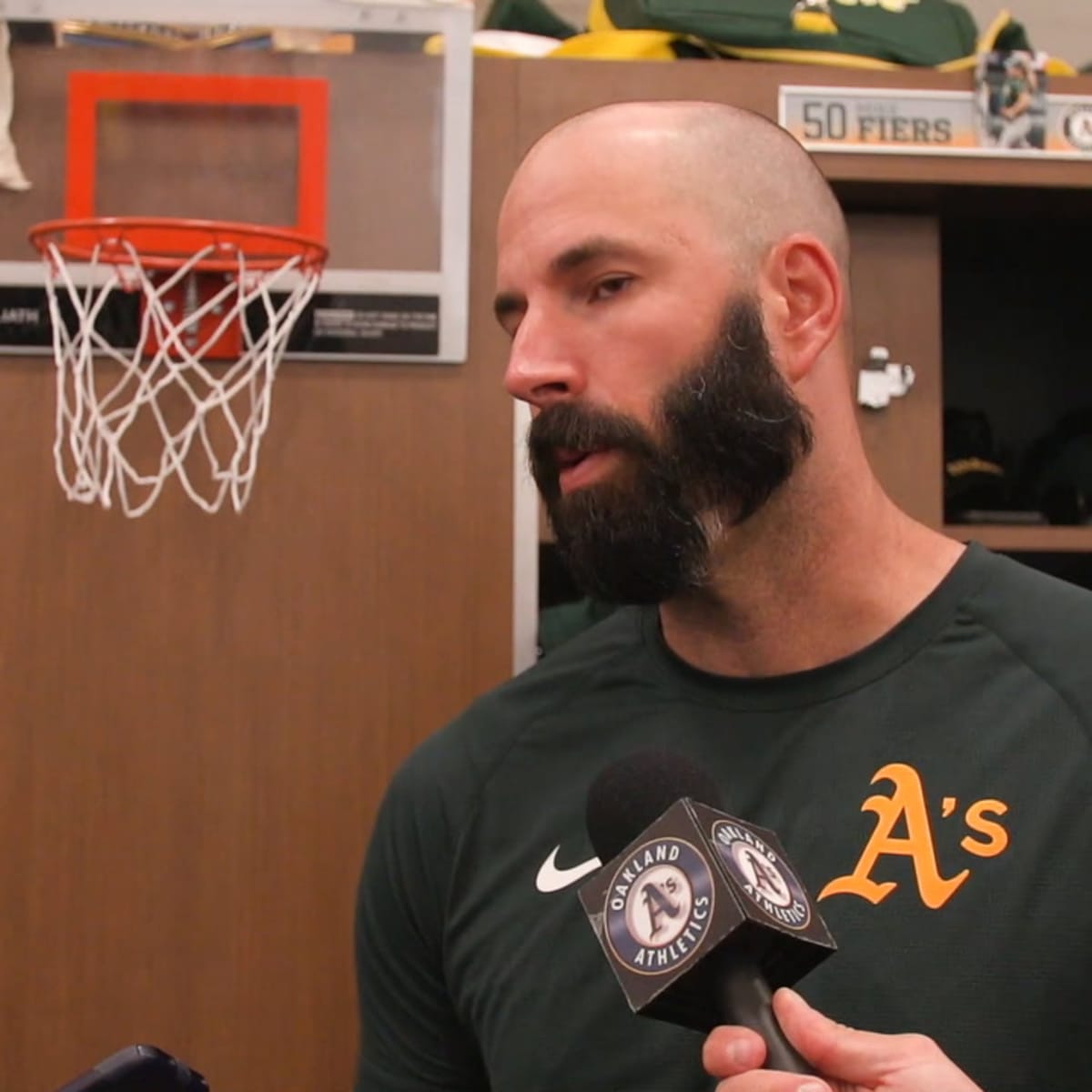 A's Mike Fiers says he feels ready to start the season