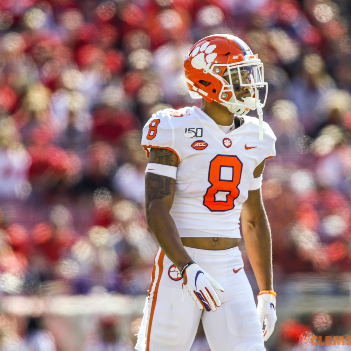 Clemson cornerback AJ Terrell 8 during the NCAA college football game  between Wake Forest and Clemson on Saturday October 7 2017 at Memorial  Stadium in Clemson SC Jacob KupfermanCSM Cal Sport Media