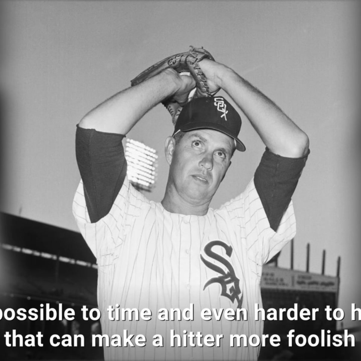 During the 1960's the White Sox relied on the Knuckleball with Wilhelm,  Wood and Eddie Fisher in their bullpen.…