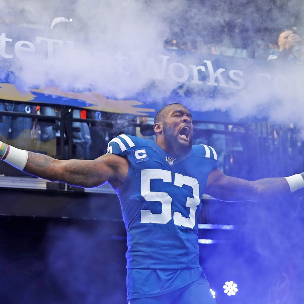 Indianapolis Colts linebacker Darius Leonard turned in a  stat-sheet-stuffing performance in Sunday's narrow Week 10 loss to the  Miami Dolphins, notching a sack, forced fumble and interception