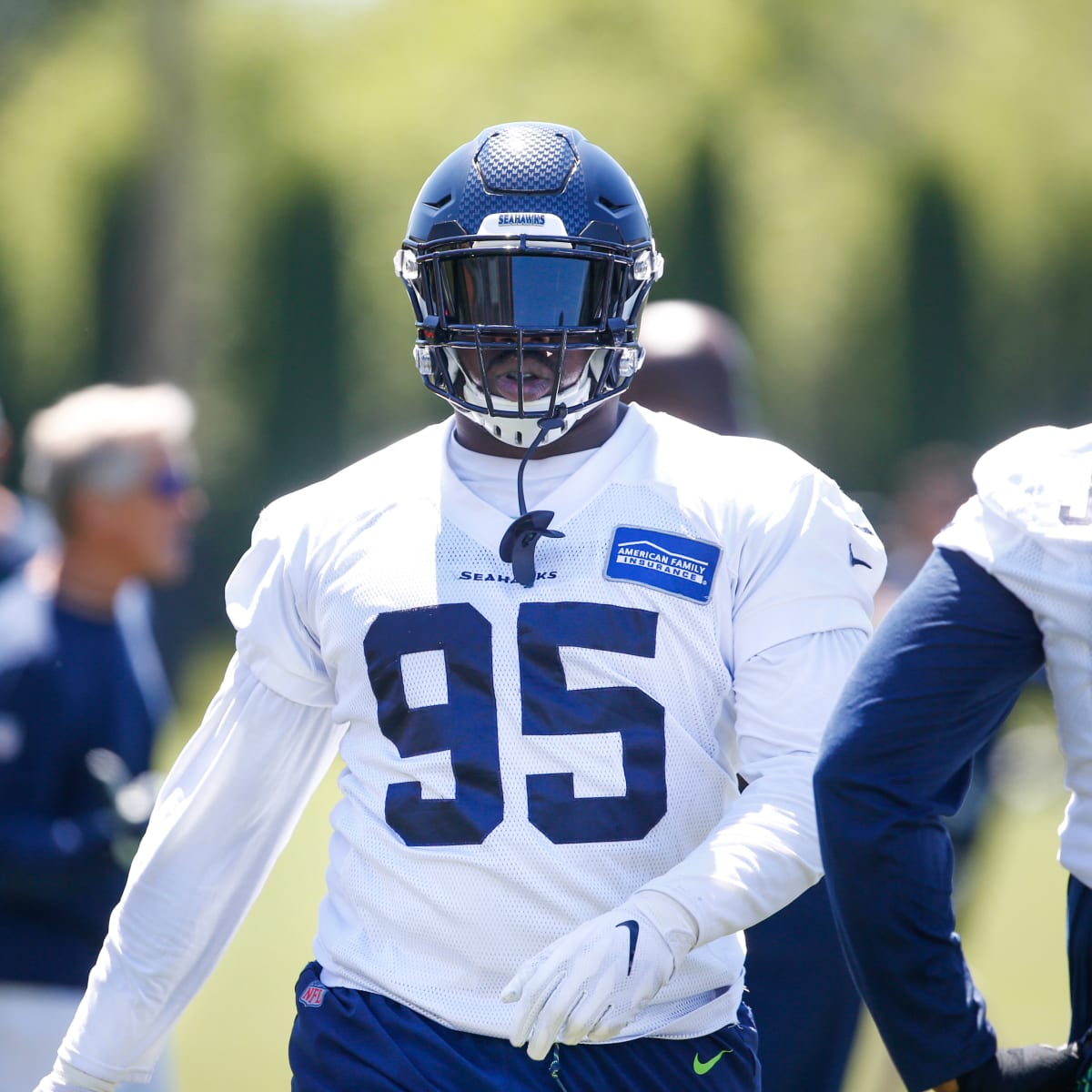 Seattle Seahawks defensive end L.J. Collier, (95), poses for a