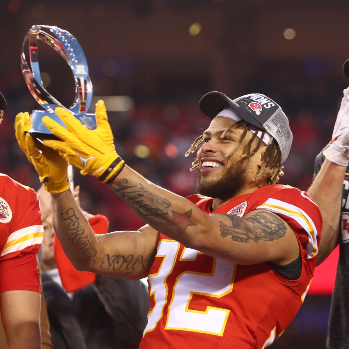 The Kansas City Chiefs - We think Tyrann Mathieu enjoyed his first game as  a Chief!