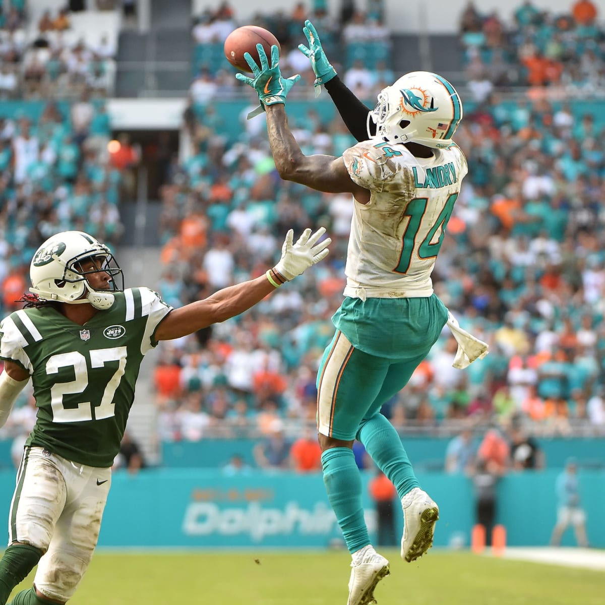 Miami Dolphins on X: WR Jarvis Landry will be wearing #14. See