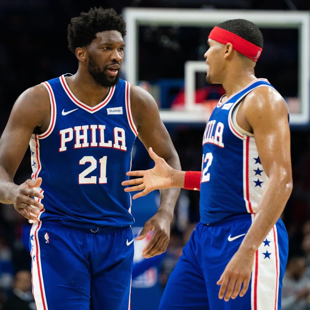 Fanatics hosts fan gear giveaway for Philly's youth with help from Joel  Embiid and Tobias Harris