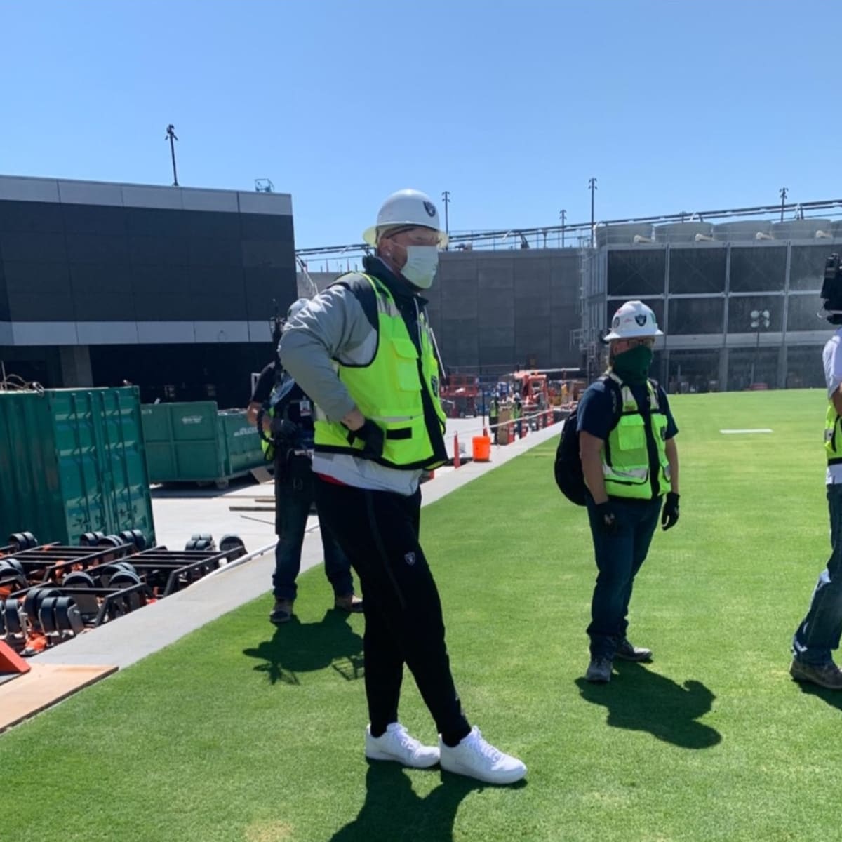 Raiders' Gameday Field Tray Moves Inside Allegiant Stadium for the First  Time