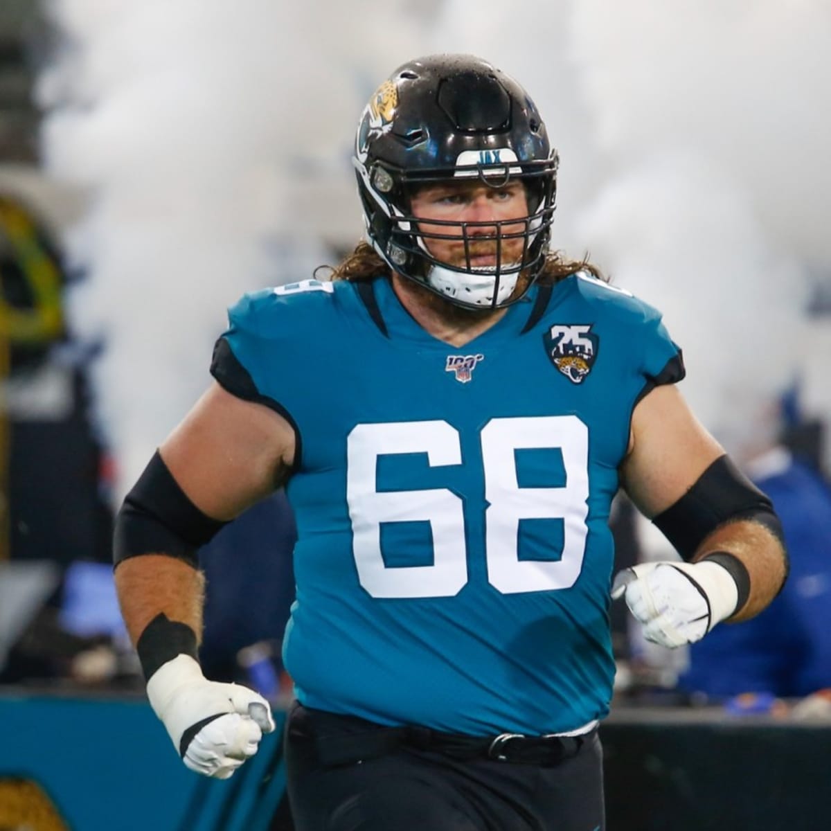 Andrew Norwell Jacksonville Jaguars Game-Used #68 Black Jersey vs. Houston  Texans on September 15 2019