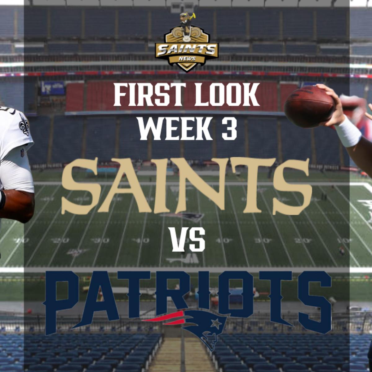 New Orleans Saints vs. New England Patriots, NFL Week 3