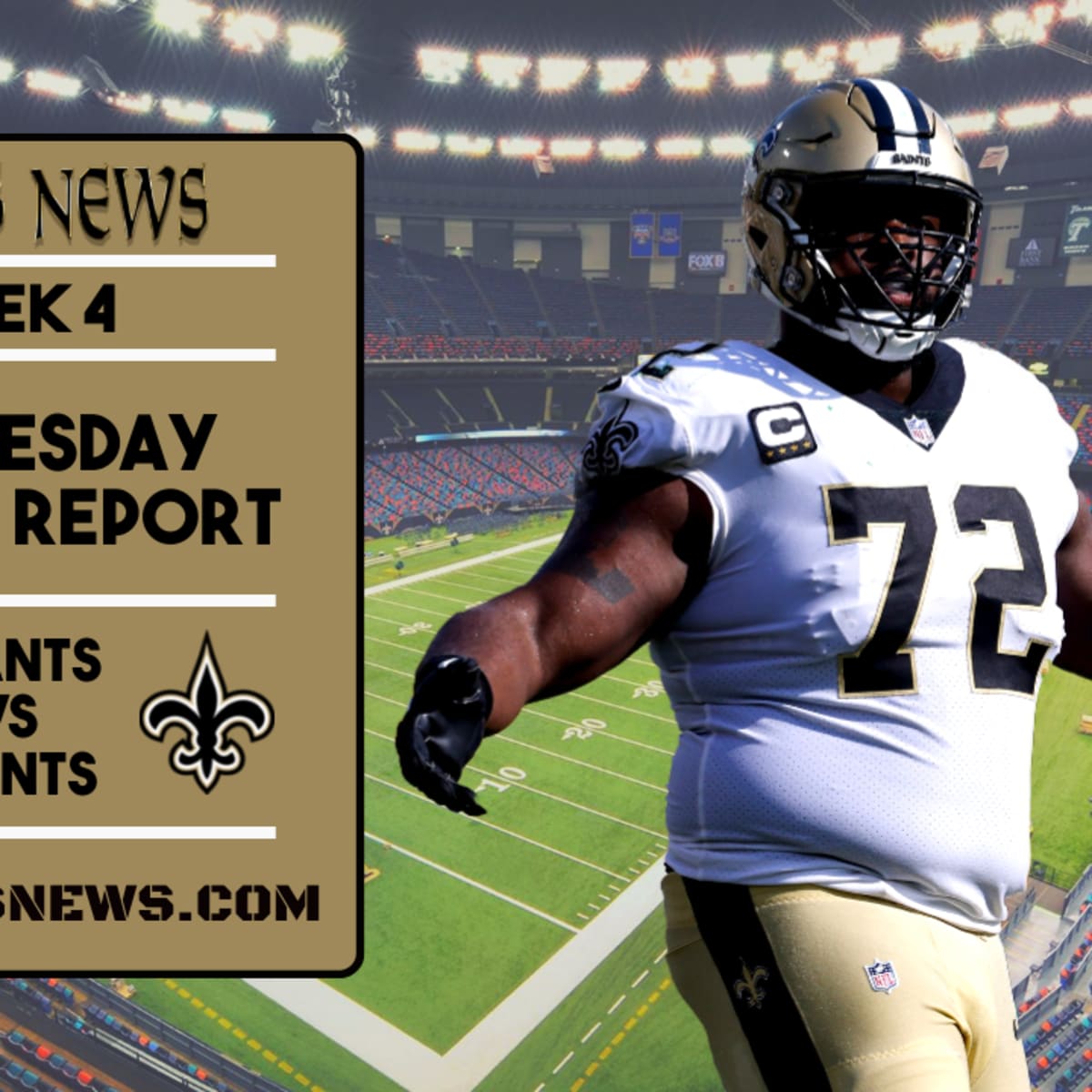 Saints Injury Report - Final  Week 4 - Sports Illustrated New