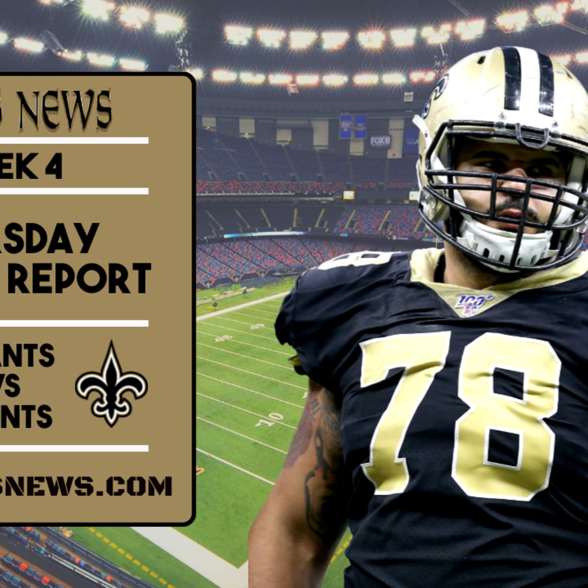 Saints Game Today: Saints vs. Giants injury report, schedule, live stream,  TV channel and betting preview for Week 4 NFL game