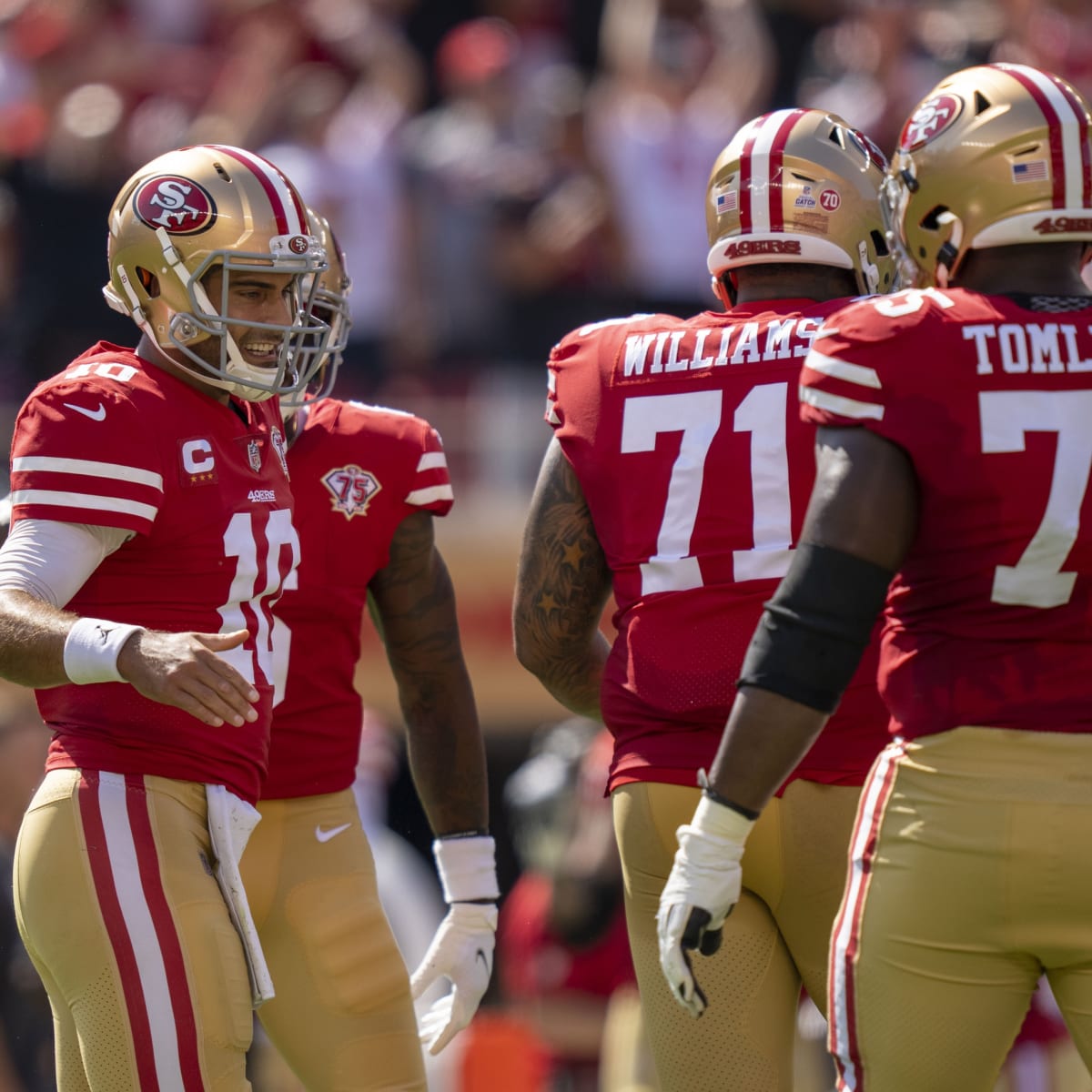 49ers' Jimmy Garoppolo, Trent Williams have chance to play Sunday vs.  Cardinals 