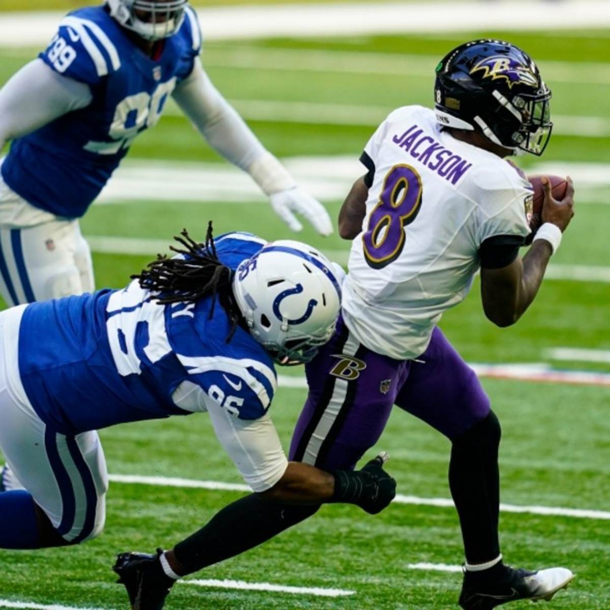 Jackson leads Ravens back to 31-25 OT win over Colts - WTOP News