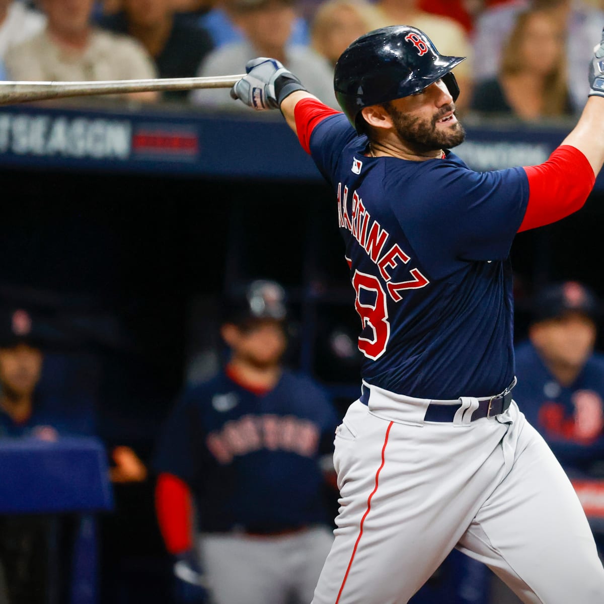 J.D. Martinez injury: DH returns, sparks Red Sox in ALDS vs. Rays