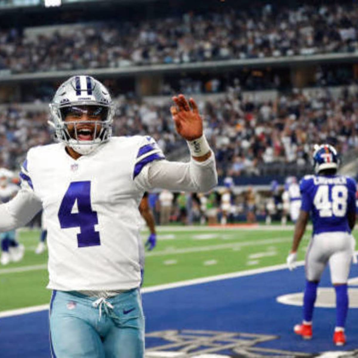 NFL on FOX - HOW BOUT THEM COWBOYS! Dak Prescott tosses 4 TD to beat the  New York Giants and secure a 10-win season for the Dallas Cowboys.