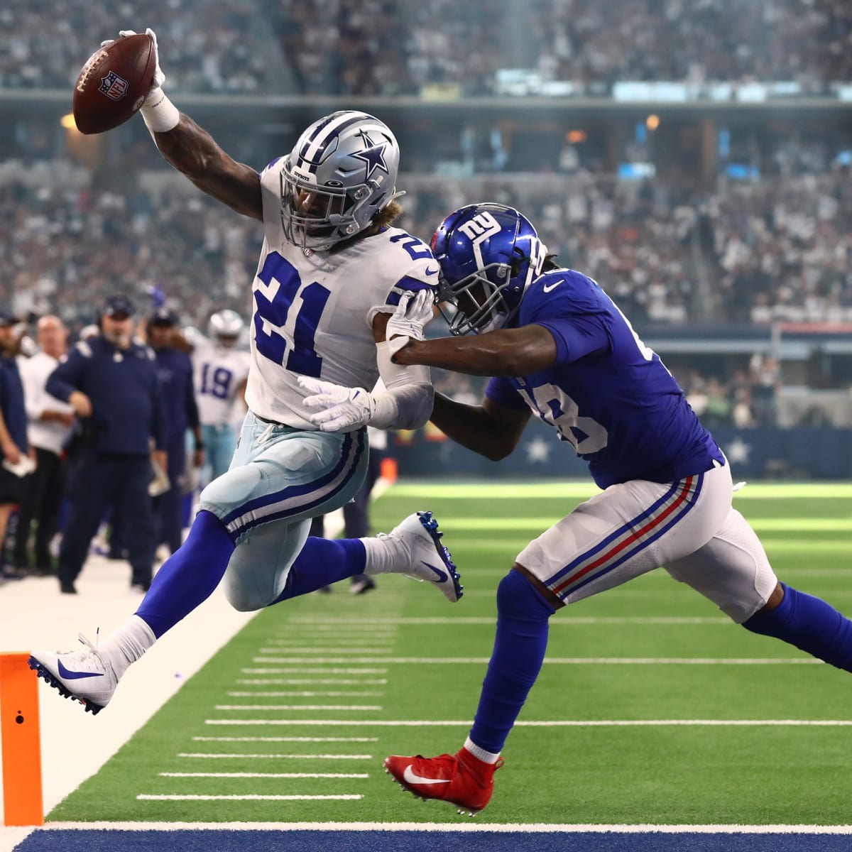 Cowboys heat up after slow start, down Giants 44-20 to improve to 4-1