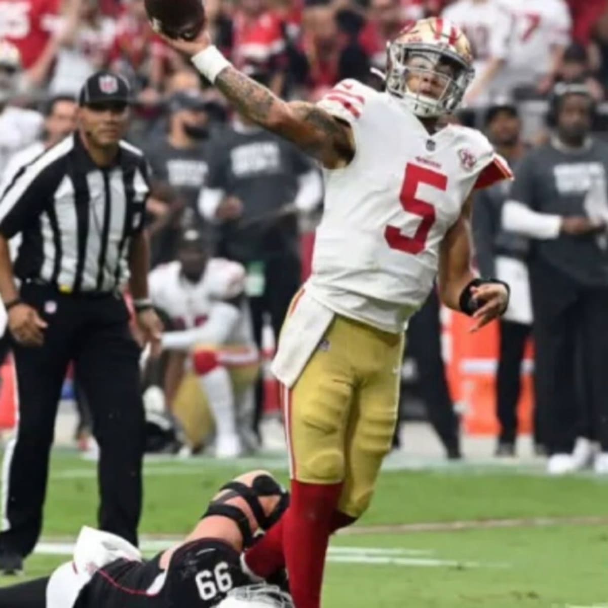 49ers QB Trey Lance to Miss 1-2 Weeks with Left Knee Sprain - Sports  Illustrated San Francisco 49ers News, Analysis and More