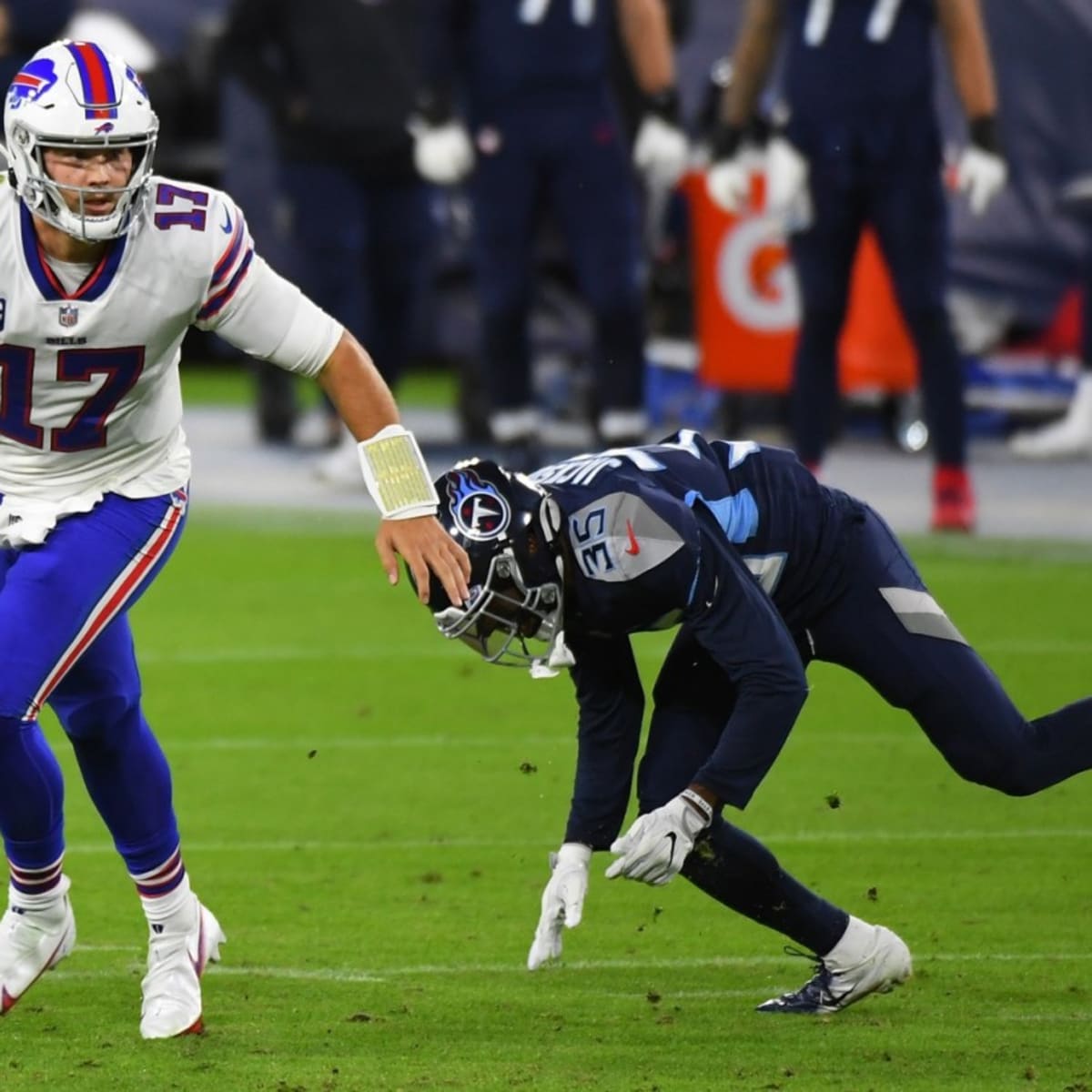 Titans see the challenge ahead in Bills QB Josh Allen: 'He's that guy'