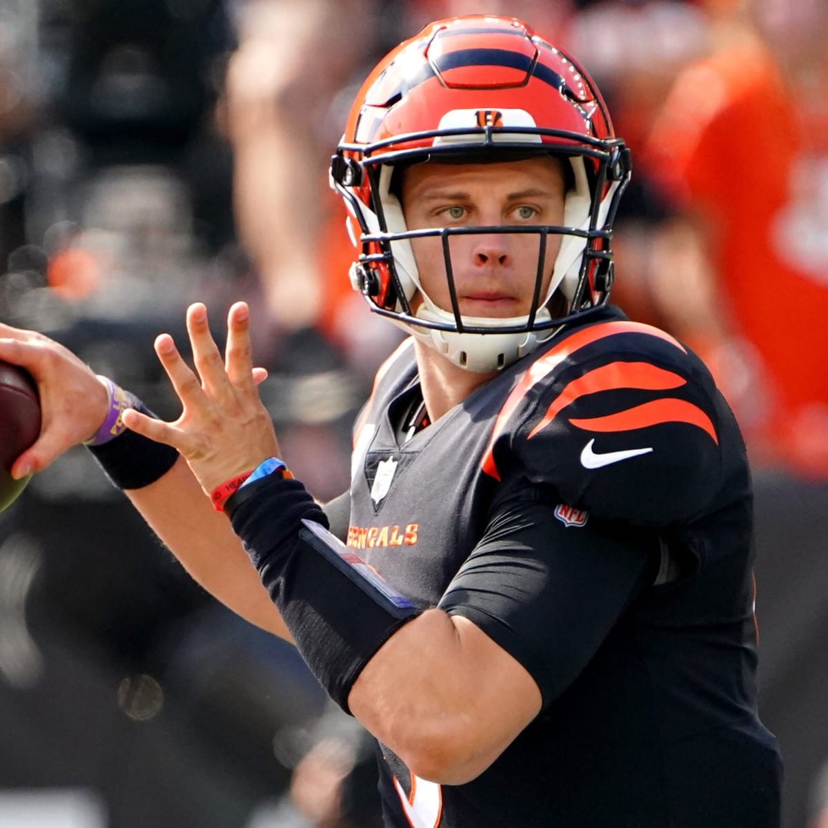 Cincinnati Bengals quarterback Joe Burrow throws for 234 yards in the first  half against the Cleveland Browns.