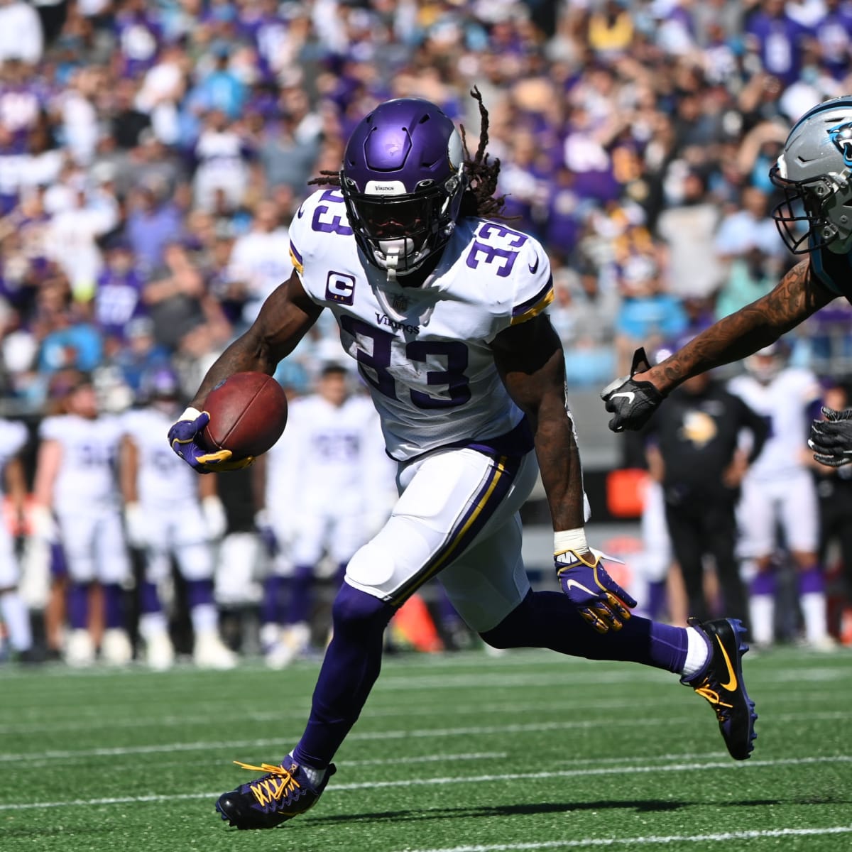 Vikings' K.J. Osborn celebrates wild walk-off win over Panthers with helmet  toss