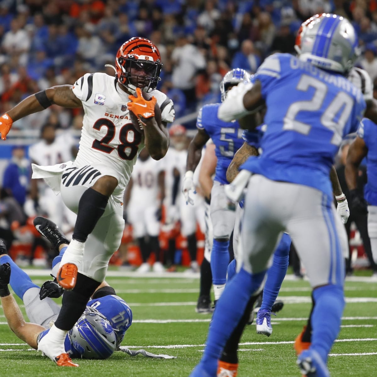 Joe Burrow, Joe Mixon and Ja'Marr Chase lead the Cincinnati Bengals to a  34-11 win over the Detroit Lions