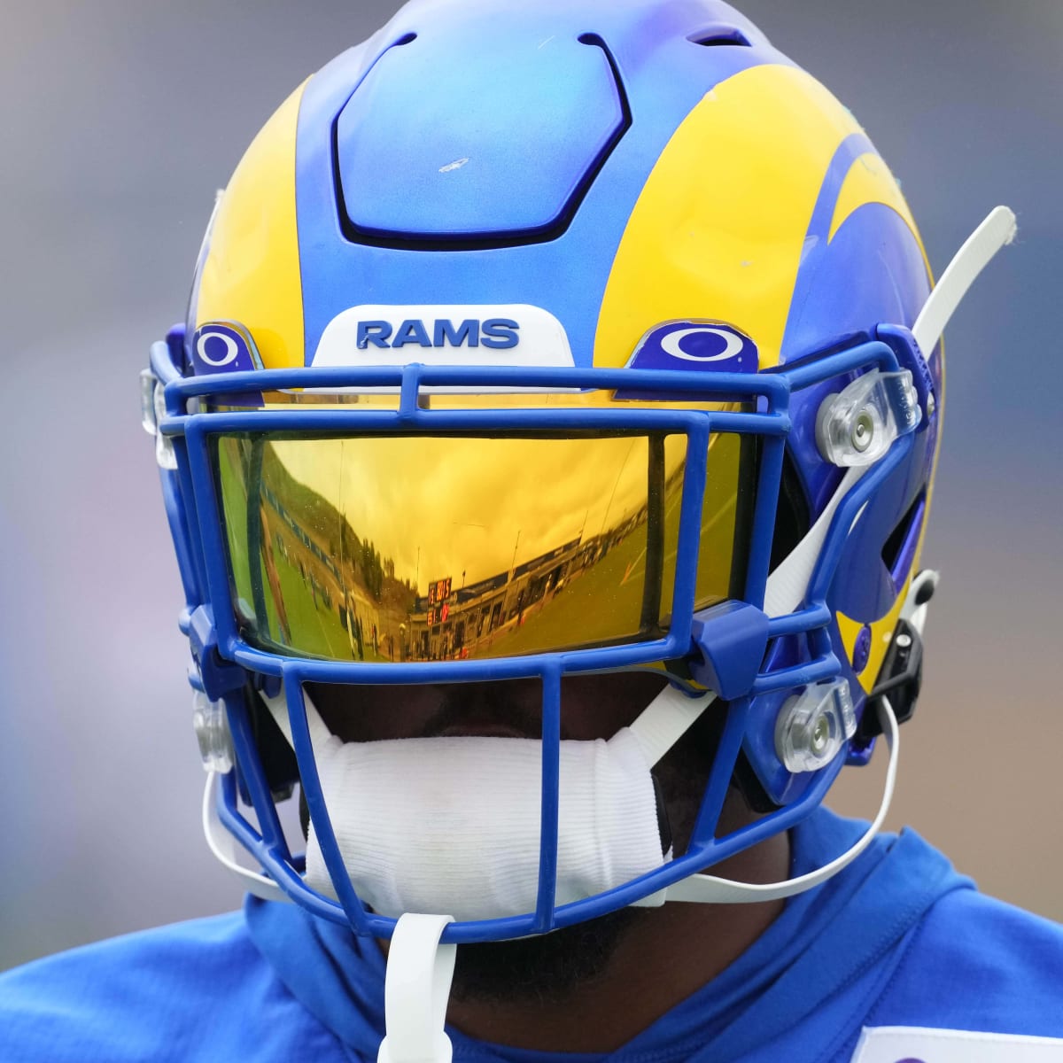 Los Angeles Rams cornerback Donte' Deayon (21) celebrates after defeating  the Cincinnati Bengals in the NFL Super Bowl 56 football game Sunday, Feb.  13, 2022, in Inglewood, Calif. (AP Photo/Steve Luciano Stock Photo - Alamy