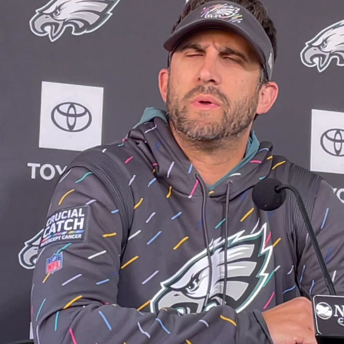 Nick Sirianni talks new Eagles coordinators, doesn't know if