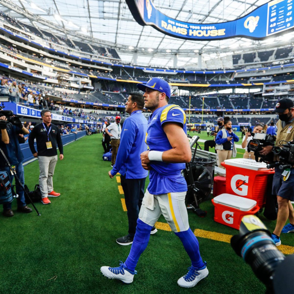 Matthew Stafford Los Angeles Rams & Detroit Lions Autographed 16 x 20  Stylized Photograph