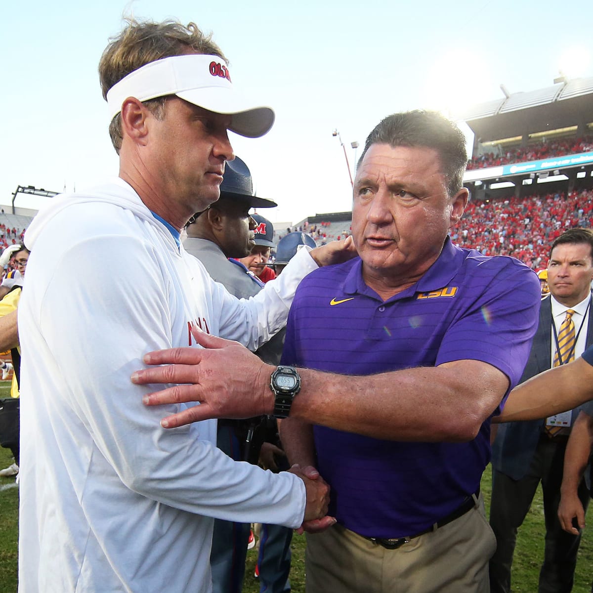 Departure of college football coaches Ed Orgeron, Nick Rolovich