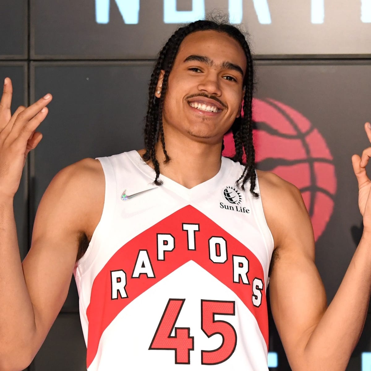 Dalano Banton happy to be getting advice from everyone on Raptors