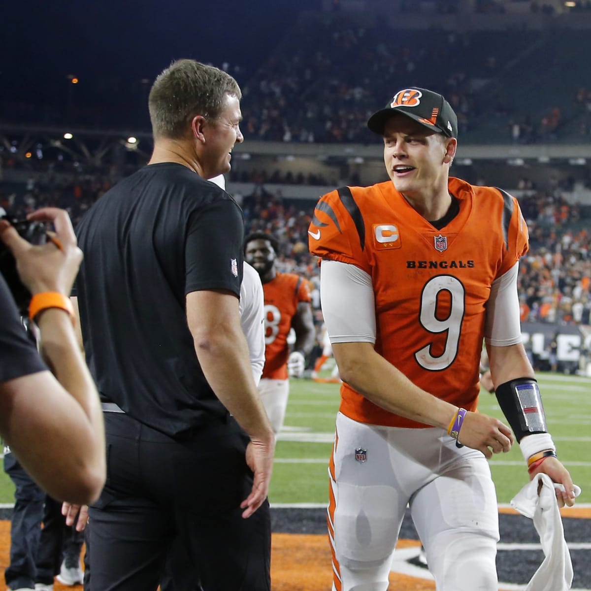 Postgame comments from Joe Burrow, Zac Taylor and the Bengals after the game  versus the Las Vegas Raiders, AFC Playoffs