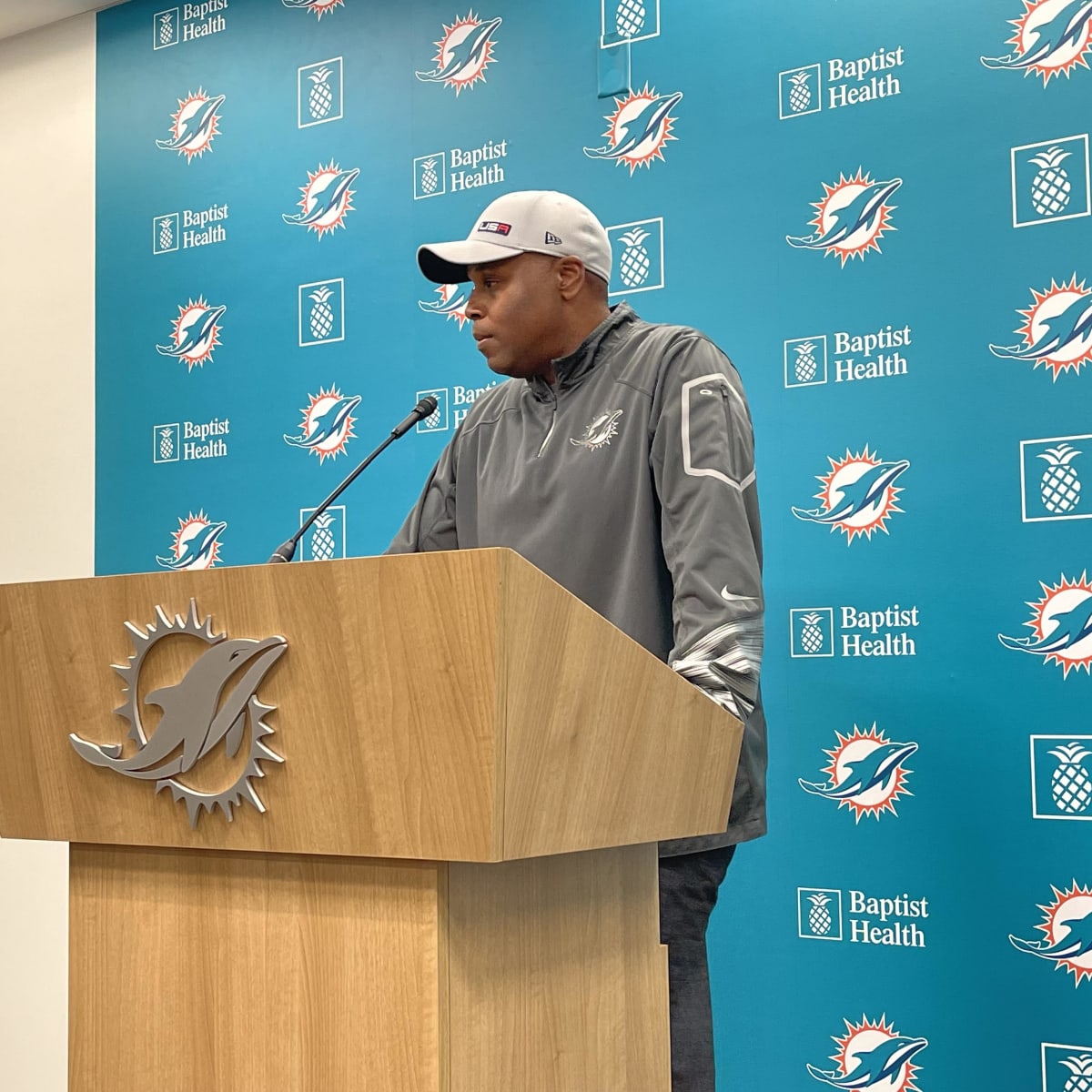 Dolphins GM Chris Grier has talks about trading up in NFL Draft