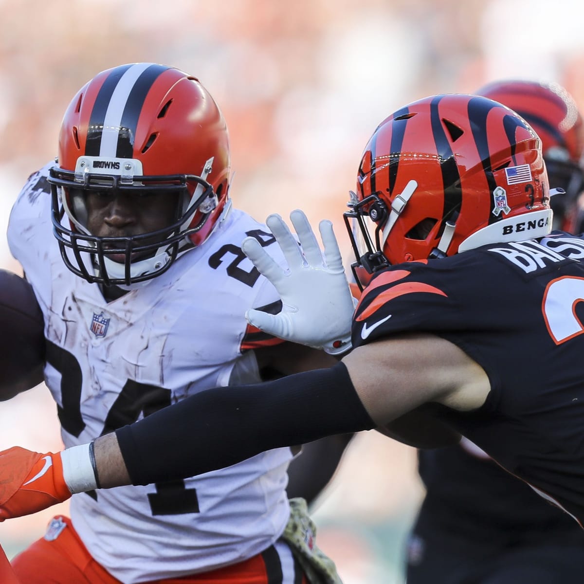 Nick Chubb 70 yard TD over the Bengals