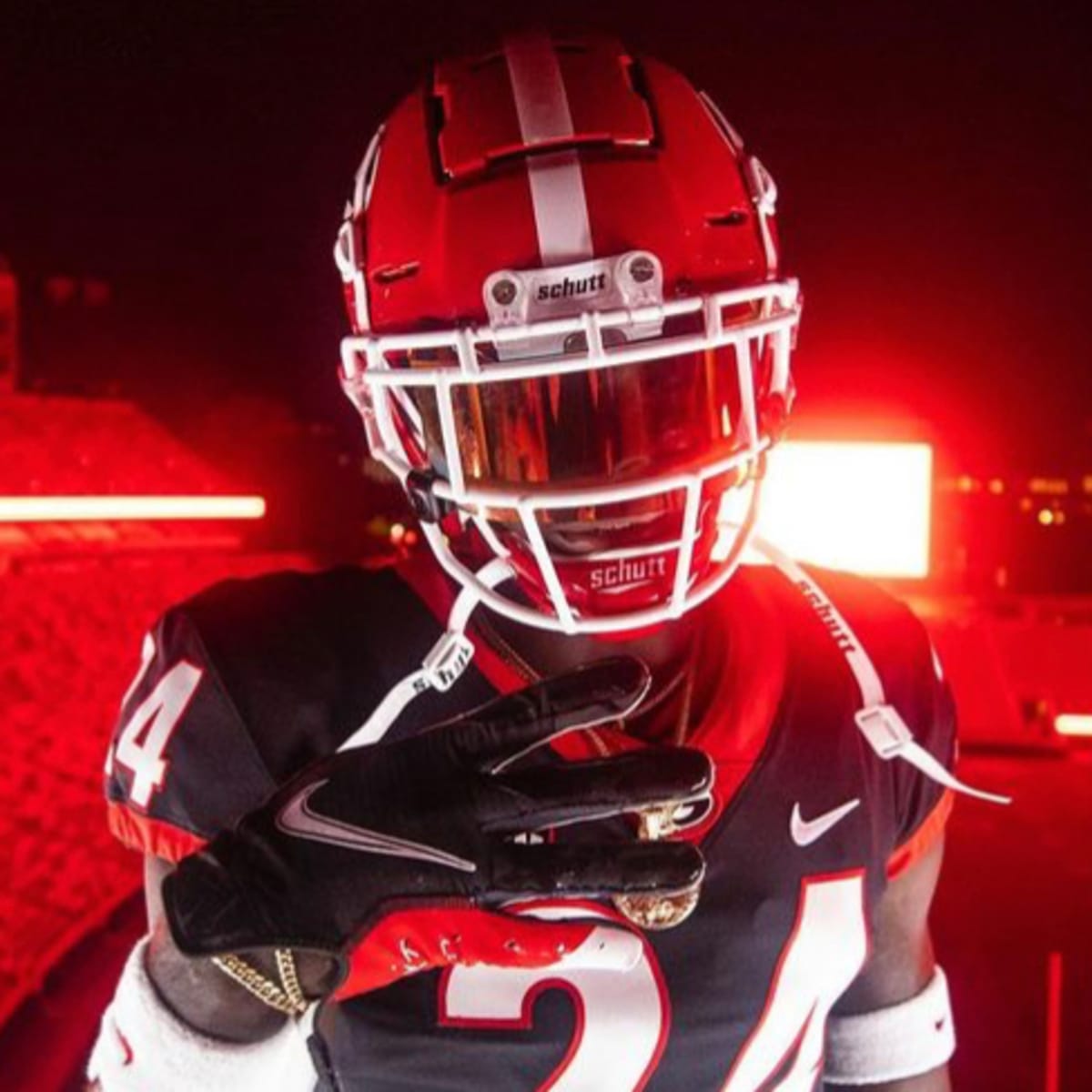 georgia football visor