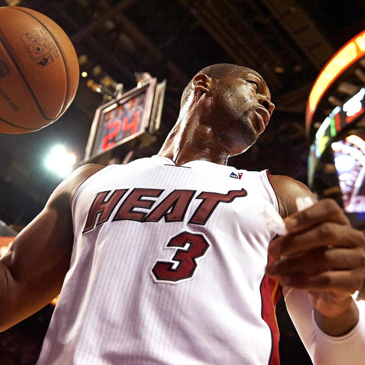 Dwyane Wade of the Miami Heat appears at the NBA Store in New York