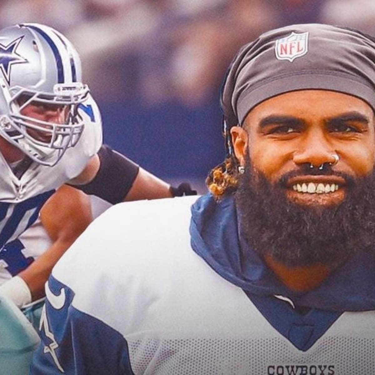 Cowboys' Ezekiel Elliott (knee), DeMarcus Lawrence (foot