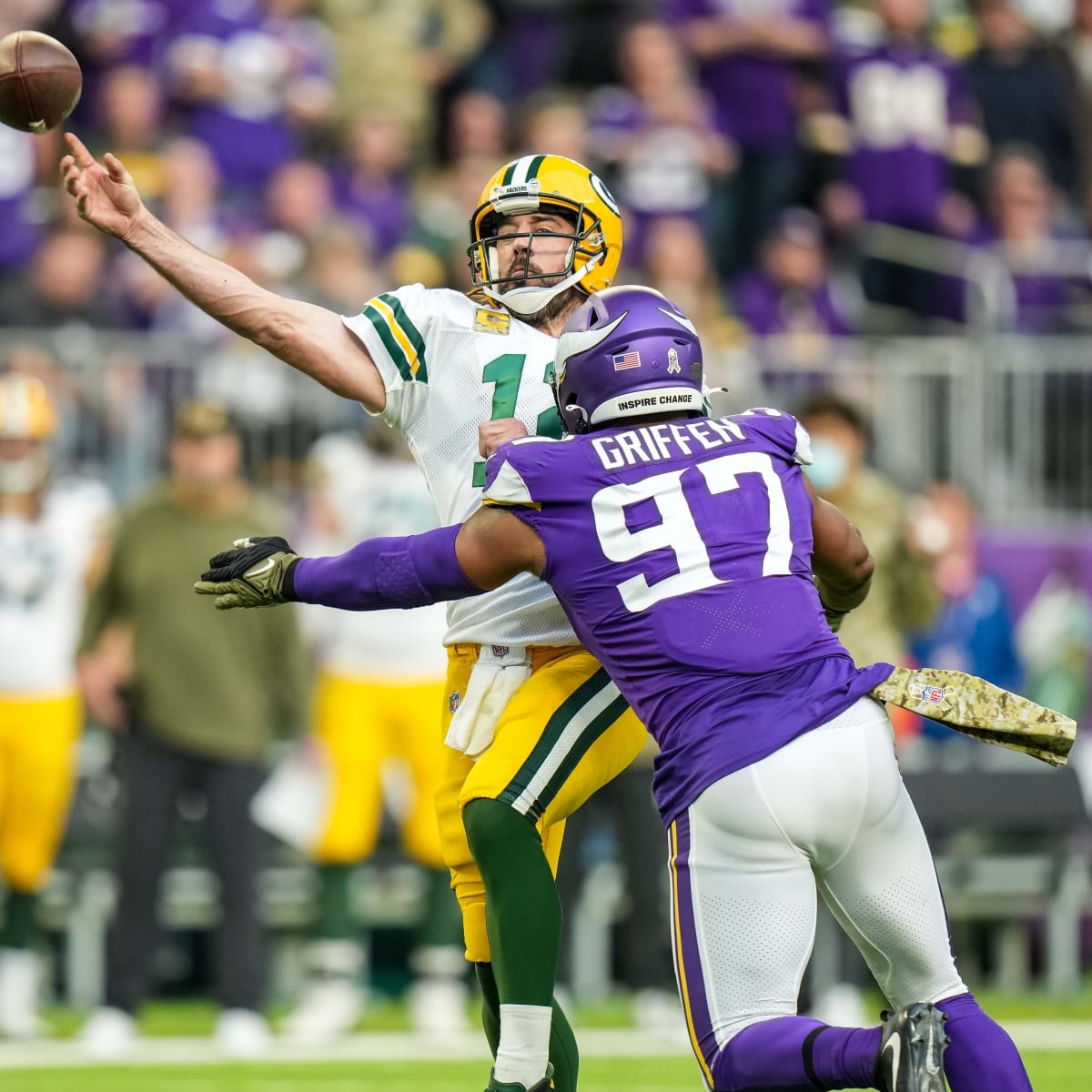 Vikings keep Rodgers off field late, nip Packers 34-31 - The San Diego  Union-Tribune