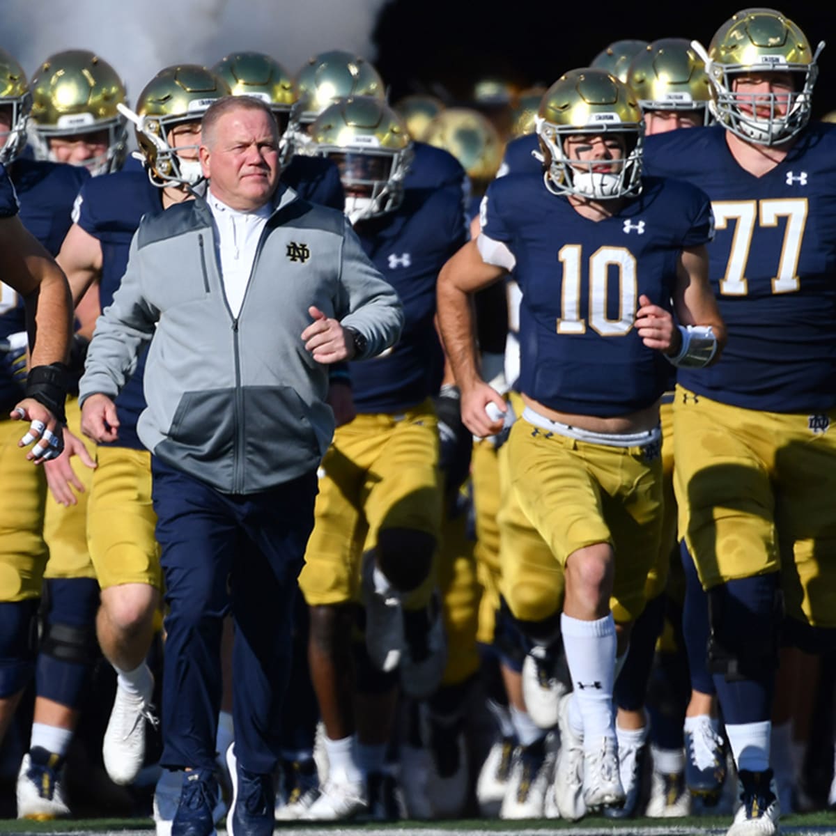 brian kelly to lsu four notre dame players react on podcast sports illustrated