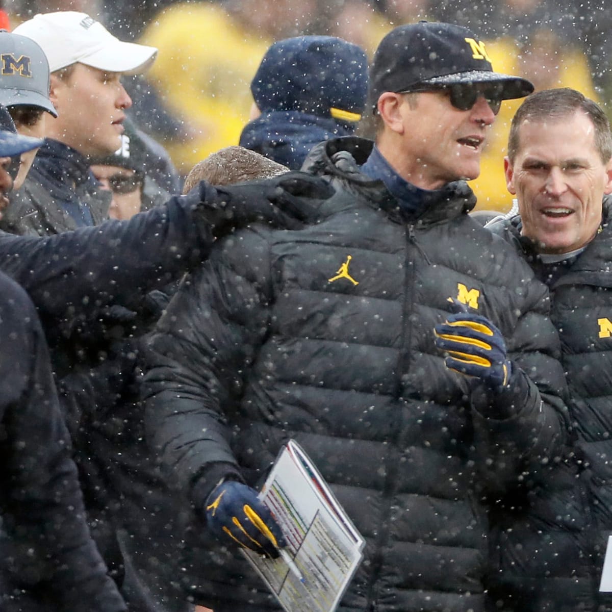 jim harbaugh throws shade in presser after historic win over ohio state sports illustrated