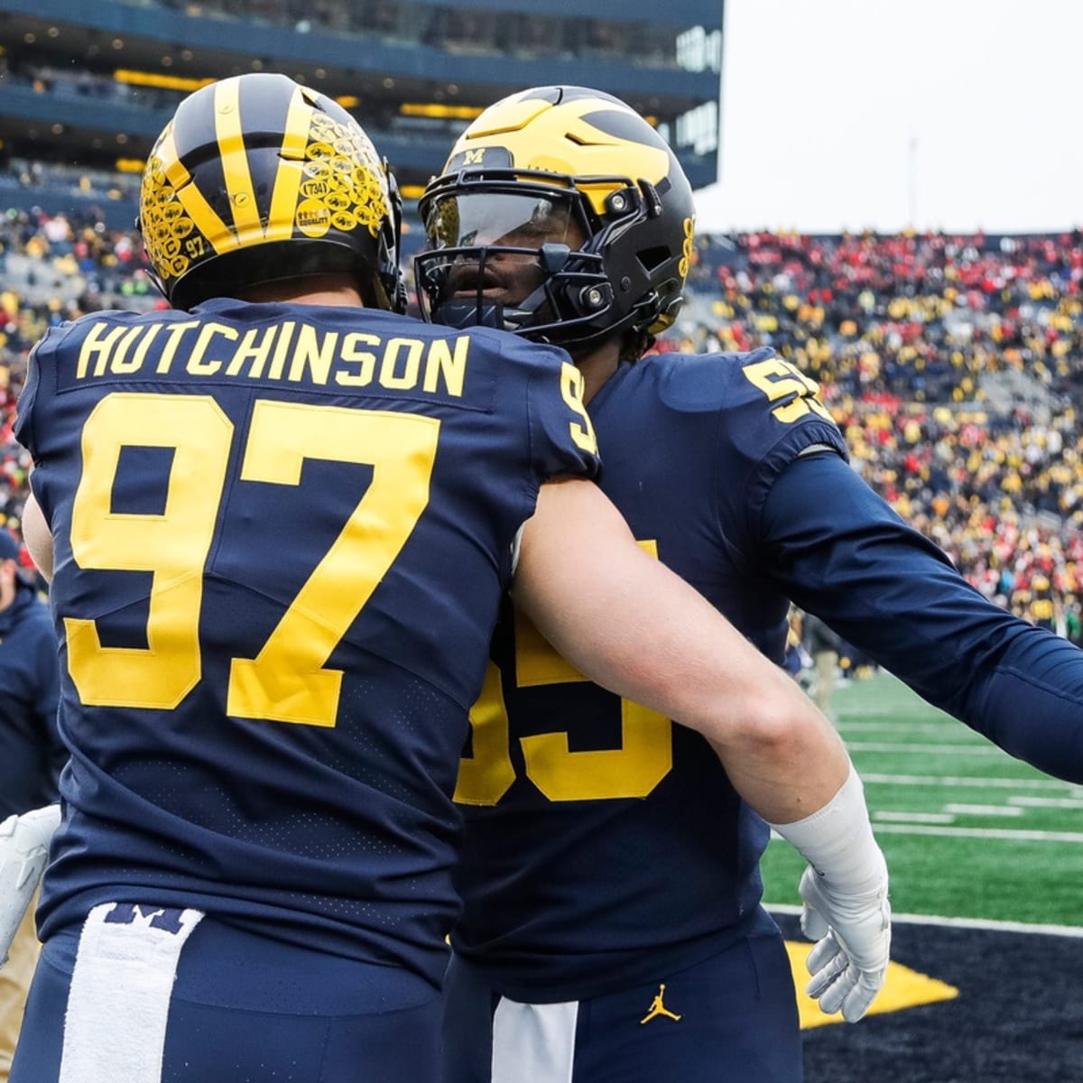 Michigan Wolverines #97 Aidan Hutchinson White College Football