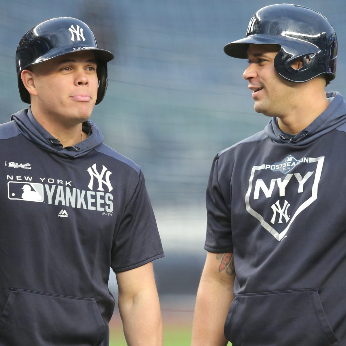 Ex-Yankees Gary Sánchez, Gio Urshela, Luke Voit in new uniforms for 2022 -  Pinstripe Alley
