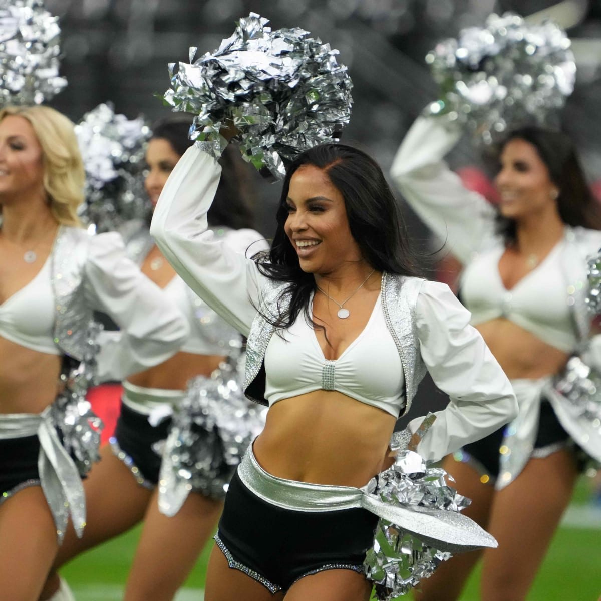 The Las Vegas Raiders staff, the Raiderettes and Raiders alumni