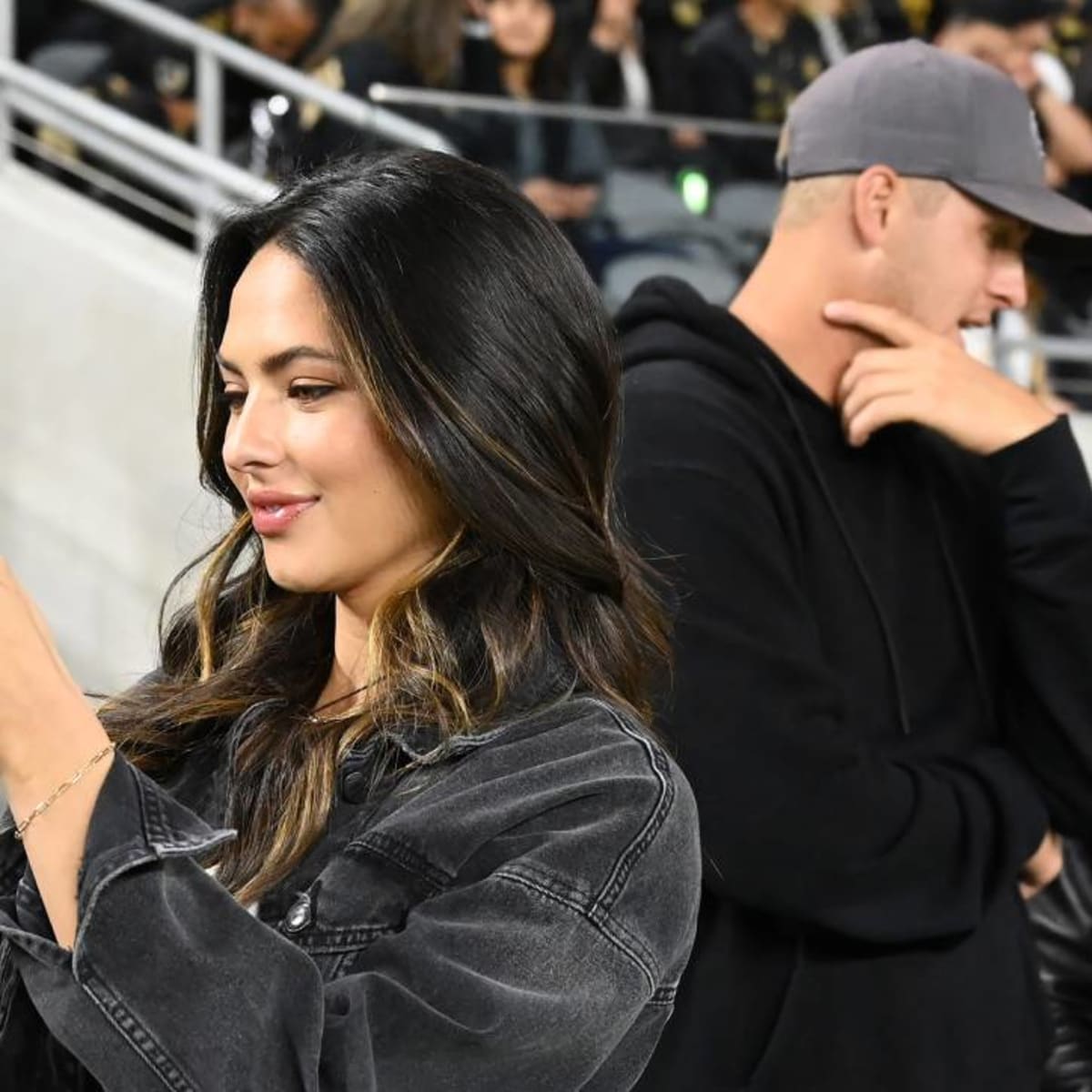 Jared Goff's fiancée Christen Harper gushes at dominant Lions win