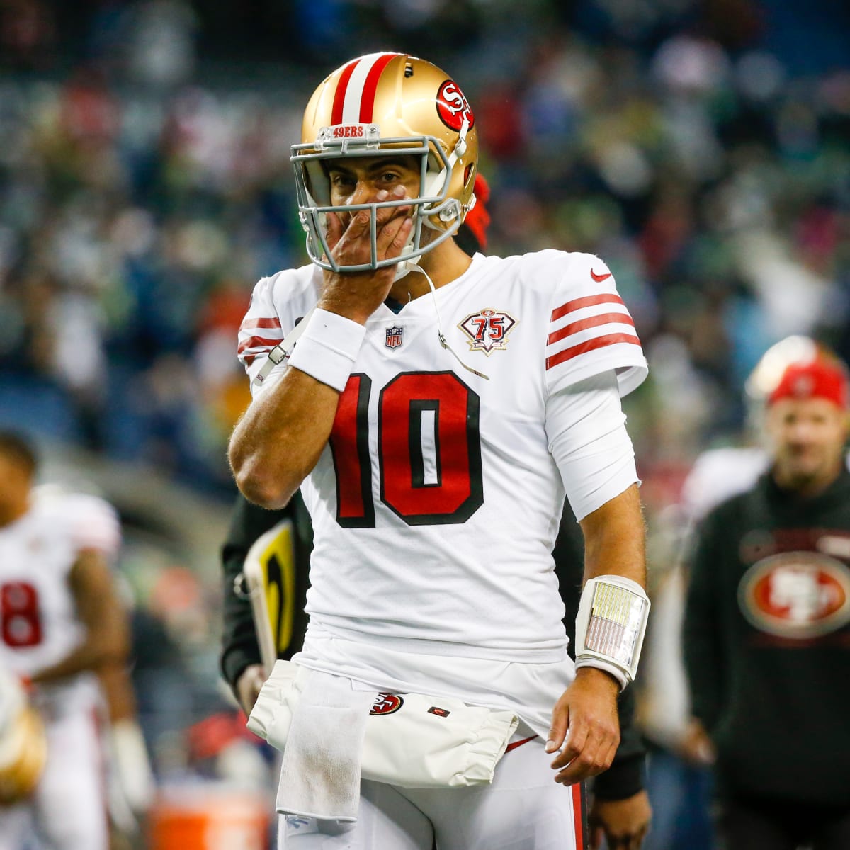 Jimmy Garoppolo shades 49ers-Trey Lance trade subtly